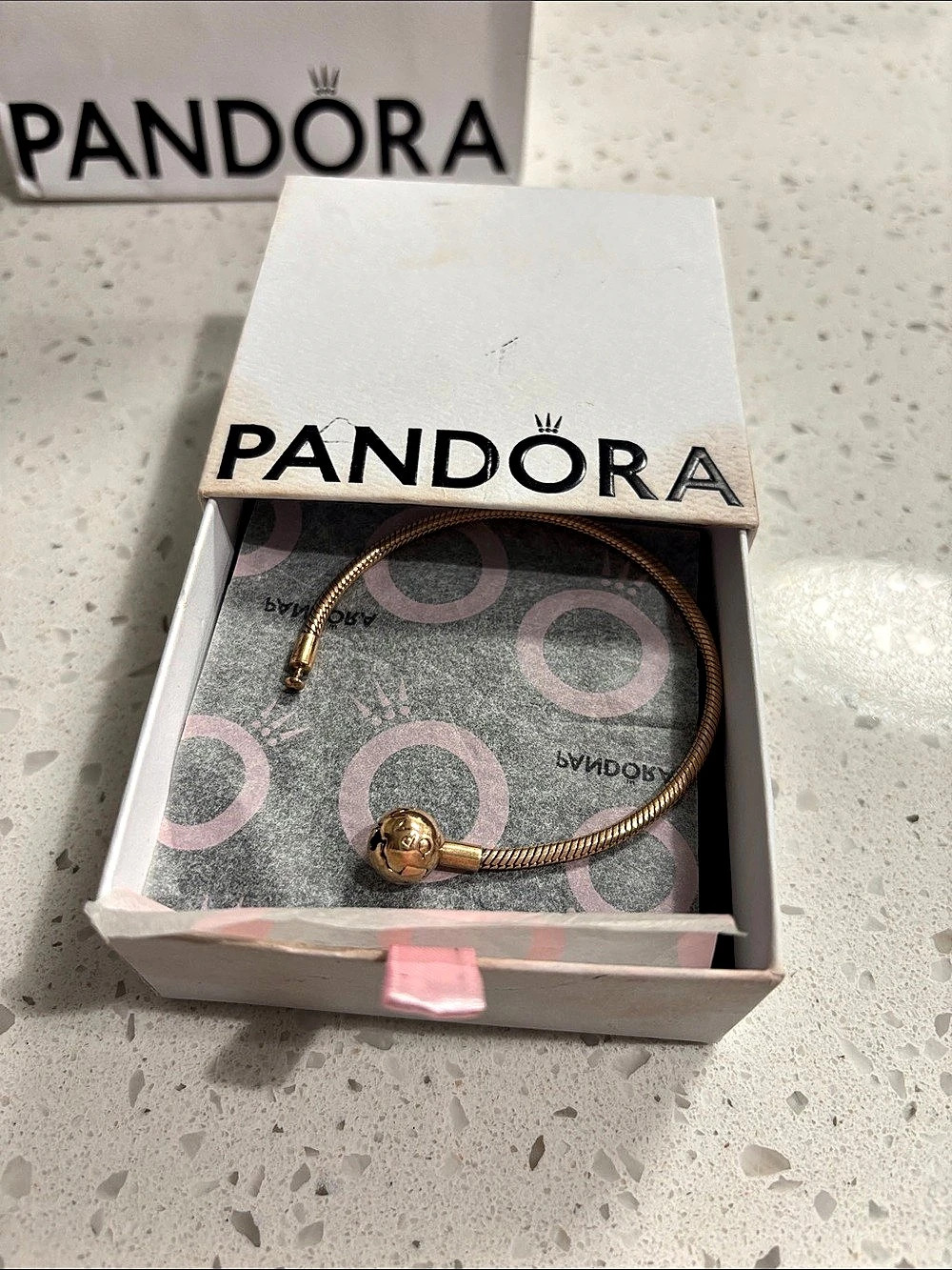 Pandora Gold Snake-Chain Bracelet